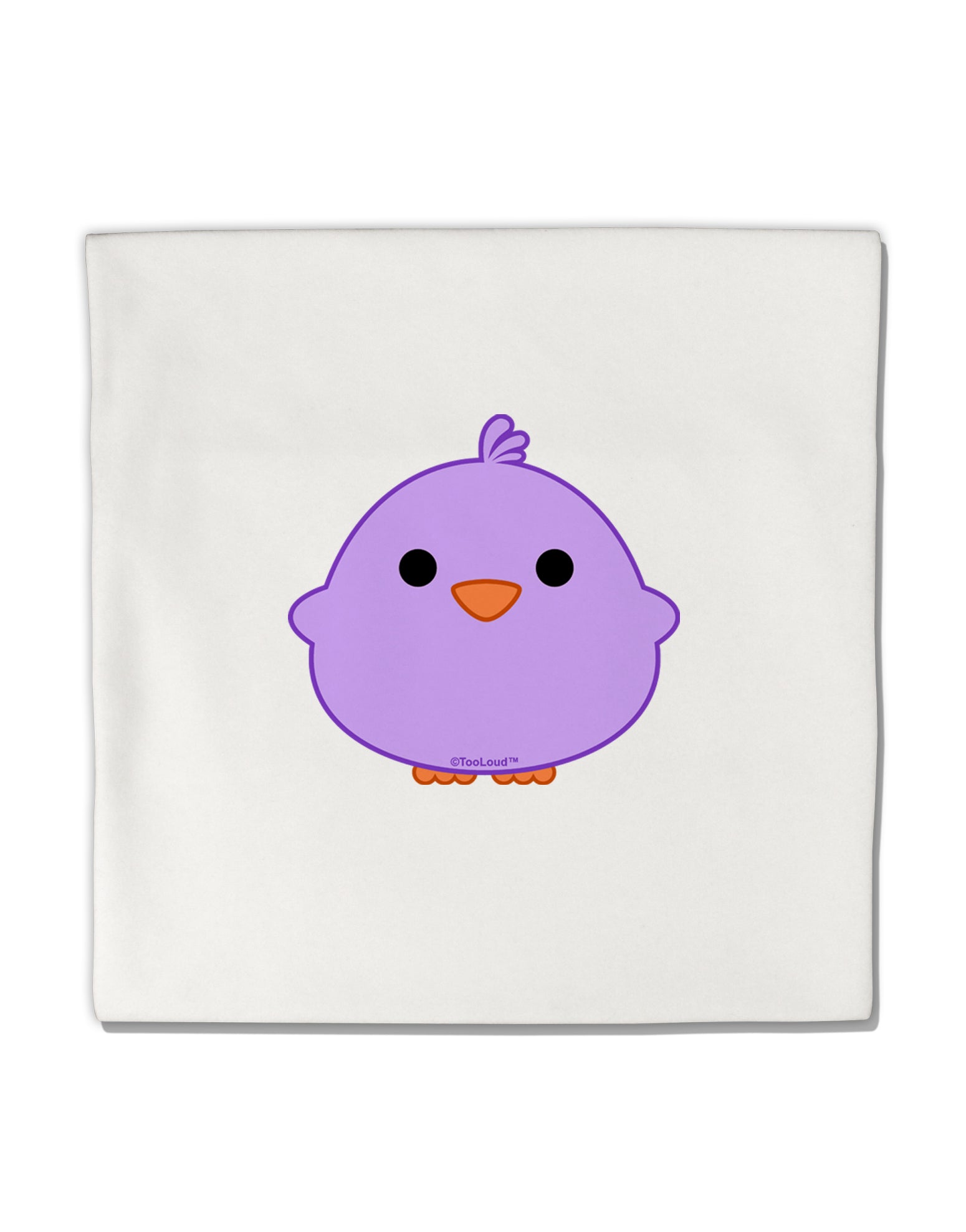 Cute Little Chick - Purple Micro Fleece 14&#x22;x14&#x22; Pillow Sham by TooLoud-Pillow Sham-TooLoud-White-Davson Sales