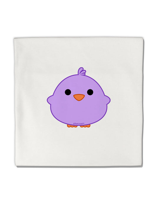 Cute Little Chick - Purple Micro Fleece 14&#x22;x14&#x22; Pillow Sham by TooLoud-Pillow Sham-TooLoud-White-Davson Sales