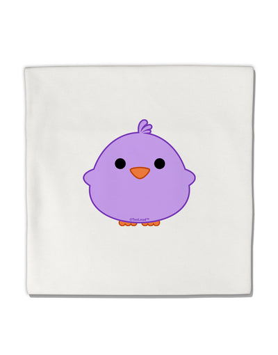 Cute Little Chick - Purple Micro Fleece 14&#x22;x14&#x22; Pillow Sham by TooLoud-Pillow Sham-TooLoud-White-Davson Sales