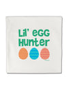 Lil' Egg Hunter - Easter - Green Micro Fleece 14&#x22;x14&#x22; Pillow Sham by TooLoud-Pillow Sham-TooLoud-White-Davson Sales