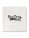 Best Dad Since 2015 Micro Fleece 14&#x22;x14&#x22; Pillow Sham by TooLoud-Pillow Sham-TooLoud-White-Davson Sales