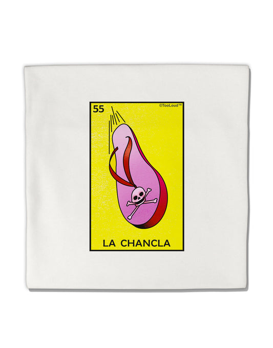 La Chancla Loteria Solid Micro Fleece 14&#x22;x14&#x22; Pillow Sham by TooLoud-TooLoud-White-Davson Sales