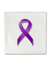 Epilepsy Awareness Ribbon - Purple Micro Fleece 14&#x22;x14&#x22; Pillow Sham-Pillow Sham-TooLoud-White-Davson Sales