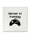 Gamer In Training BnW Micro Fleece 14&#x22;x14&#x22; Pillow Sham by TooLoud-Pillow Sham-TooLoud-White-Davson Sales