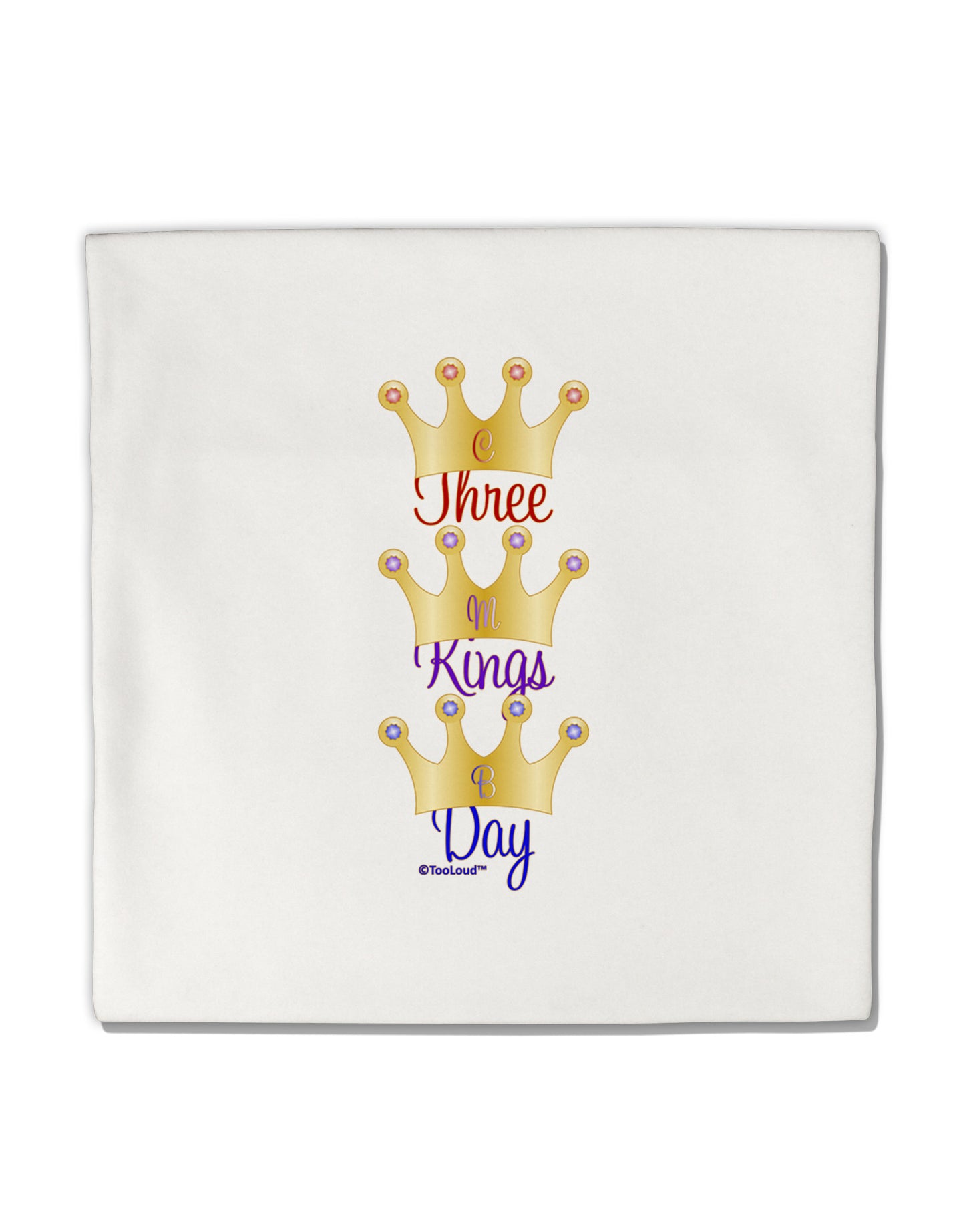 Three Kings Day - C M B Crowns Micro Fleece 14"x14" Pillow Sham by TooLoud-Pillow Sham-TooLoud-White-Davson Sales