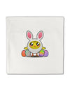 Chick In Bunny Costume Micro Fleece 14&#x22;x14&#x22; Pillow Sham-Pillow Sham-TooLoud-White-Davson Sales