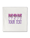 Personalized Mom Since ___ Micro Fleece 14&#x22;x14&#x22; Pillow Sham-Pillow Sham-TooLoud-White-Davson Sales