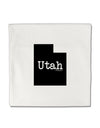 Utah - United States Shape Micro Fleece 14&#x22;x14&#x22; Pillow Sham by TooLoud-Pillow Sham-TooLoud-White-Davson Sales