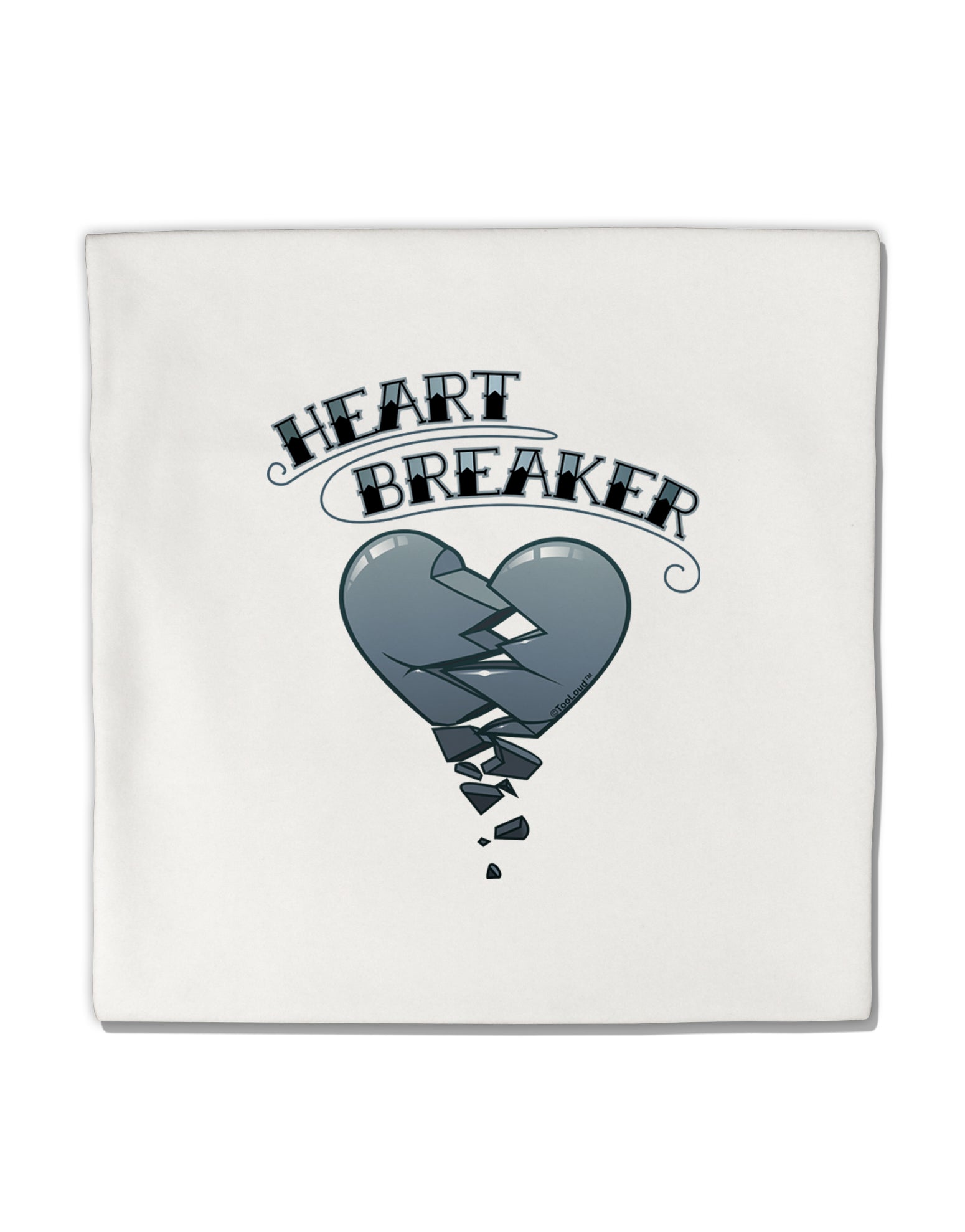 Heart Breaker Manly Micro Fleece 14&#x22;x14&#x22; Pillow Sham by TooLoud-TooLoud-White-Davson Sales