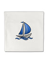 Blue Sailboat Micro Fleece 14&#x22;x14&#x22; Pillow Sham-Pillow Sham-TooLoud-White-Davson Sales