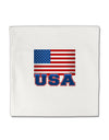 USA Flag Micro Fleece 14&#x22;x14&#x22; Pillow Sham-Pillow Sham-TooLoud-White-Davson Sales