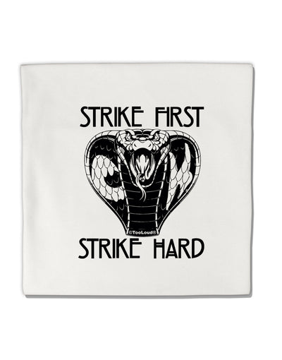 TooLoud Strike First Strike Hard Cobra Micro Fleece 14 Inch x 14 Inch Pillow Sham-ThrowPillowCovers-TooLoud-Davson Sales