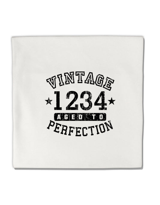 Personalized Vintage Birth Year Distressed Micro Fleece 14&#x22;x14&#x22; Pillow Sham by TooLoud-TooLoud-White-Davson Sales