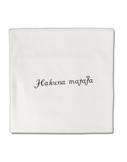 TooLoud Hakuna Matata Micro Fleece 14 Inch x 14 Inch Pillow Sham-ThrowPillowCovers-TooLoud-Davson Sales