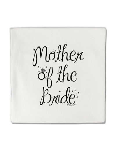 Mother of the Bride - Diamond Micro Fleece 14&#x22;x14&#x22; Pillow Sham-Pillow Sham-TooLoud-White-Davson Sales