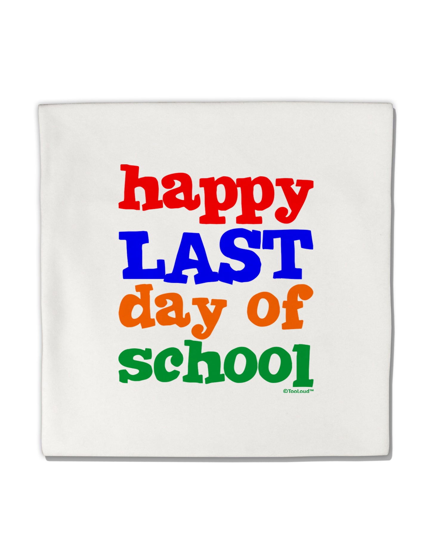 Happy Last Day of School Micro Fleece 14&#x22;x14&#x22; Pillow Sham-Pillow Sham-TooLoud-White-Davson Sales