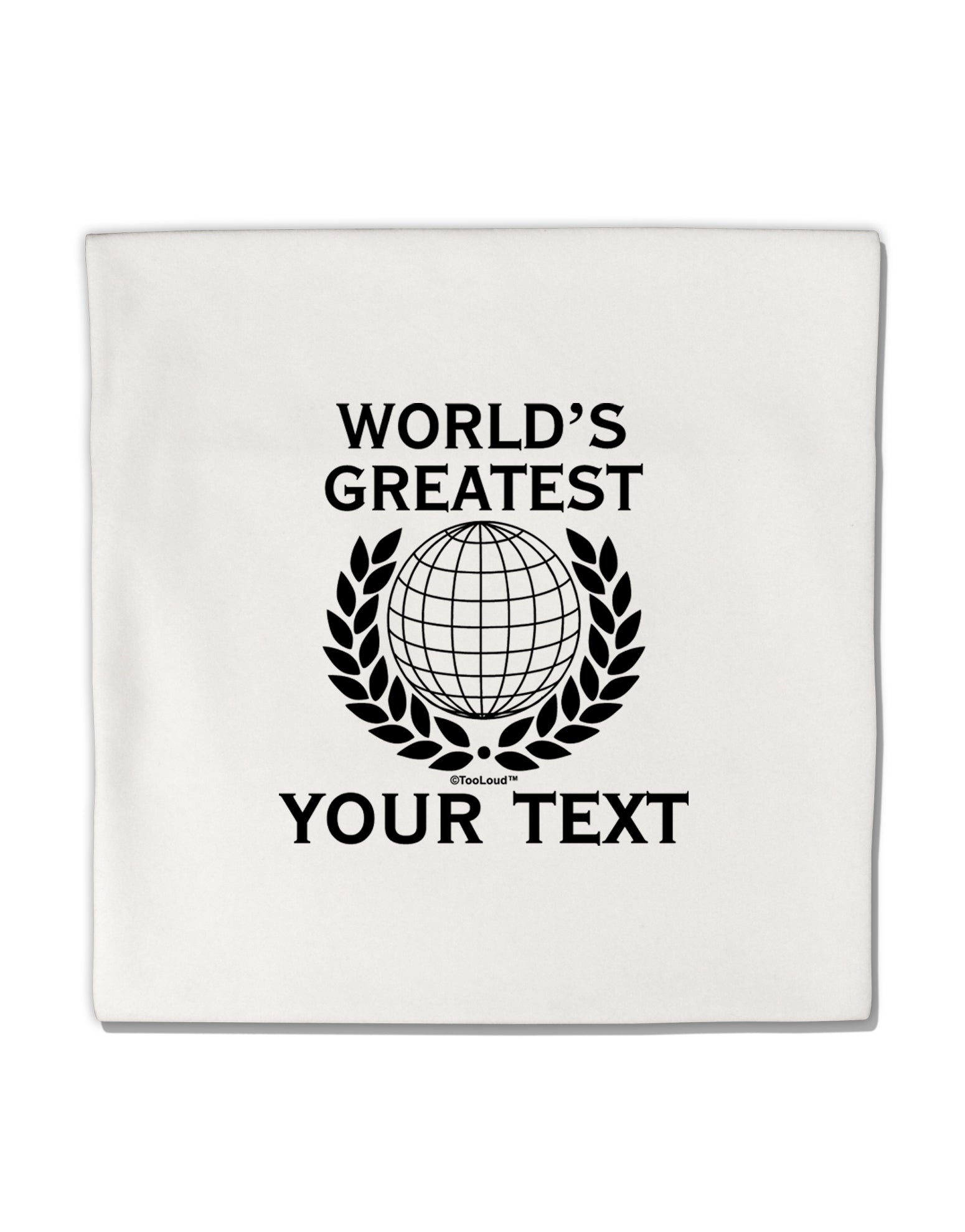 Personalized Worlds Greatest Micro Fleece 14&#x22;x14&#x22; Pillow Sham by TooLoud-Pillow Sham-TooLoud-White-Davson Sales