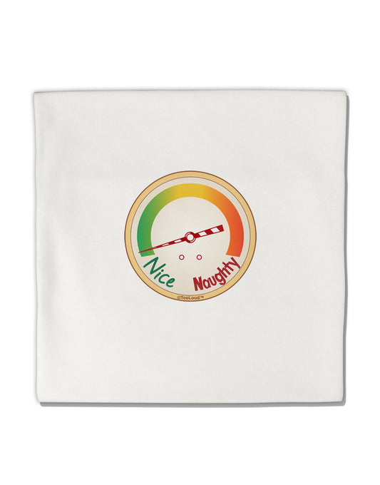 Naughty or Nice Meter Nice Micro Fleece 14&#x22;x14&#x22; Pillow Sham-Pillow Sham-TooLoud-White-Davson Sales