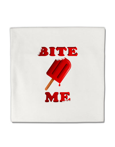 Bite Me Ice Cream Micro Fleece 14&#x22;x14&#x22; Pillow Sham-Pillow Sham-TooLoud-White-Davson Sales