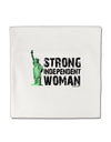 Statue of Liberty Strong Woman Micro Fleece 14&#x22;x14&#x22; Pillow Sham by TooLoud-Pillow Sham-TooLoud-White-Davson Sales