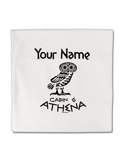 Personalized Cabin 6 Athena Micro Fleece 14&#x22;x14&#x22; Pillow Sham by TooLoud-Pillow Sham-TooLoud-White-Davson Sales