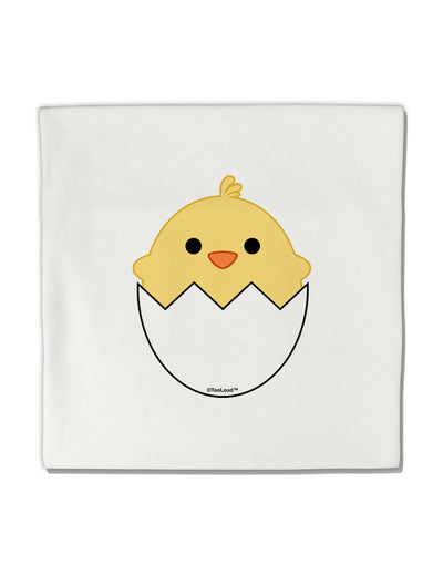 Cute Hatching Chick Design Micro Fleece 14&#x22;x14&#x22; Pillow Sham by TooLoud-Pillow Sham-TooLoud-White-Davson Sales