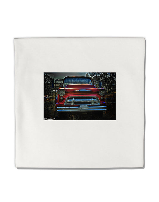 Vintage Truck Micro Fleece 14&#x22;x14&#x22; Pillow Sham by TooLoud-Pillow Sham-TooLoud-White-Davson Sales
