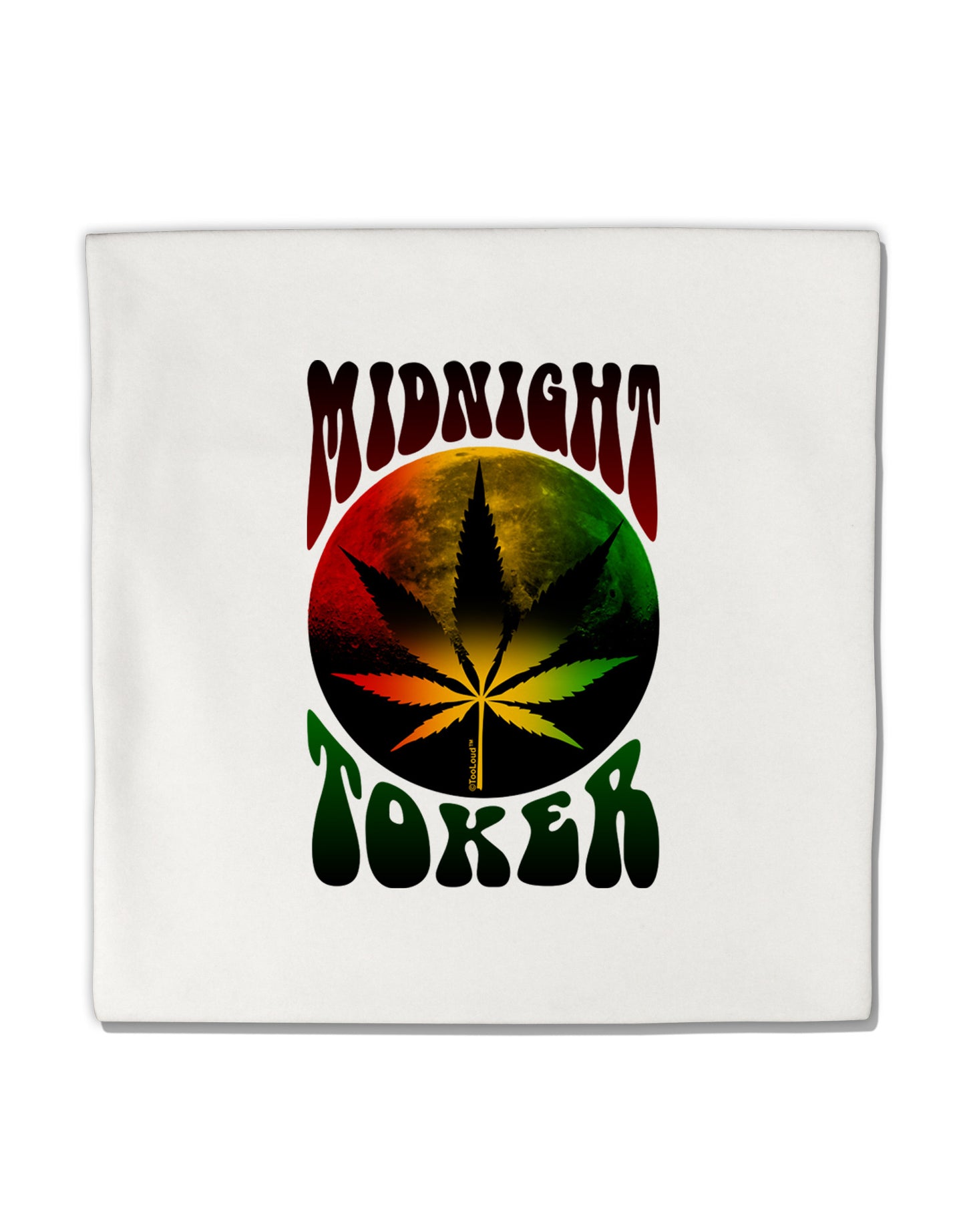 Midnight Toker Marijuana Micro Fleece 14"x14" Pillow Sham-Pillow Sham-TooLoud-White-Davson Sales