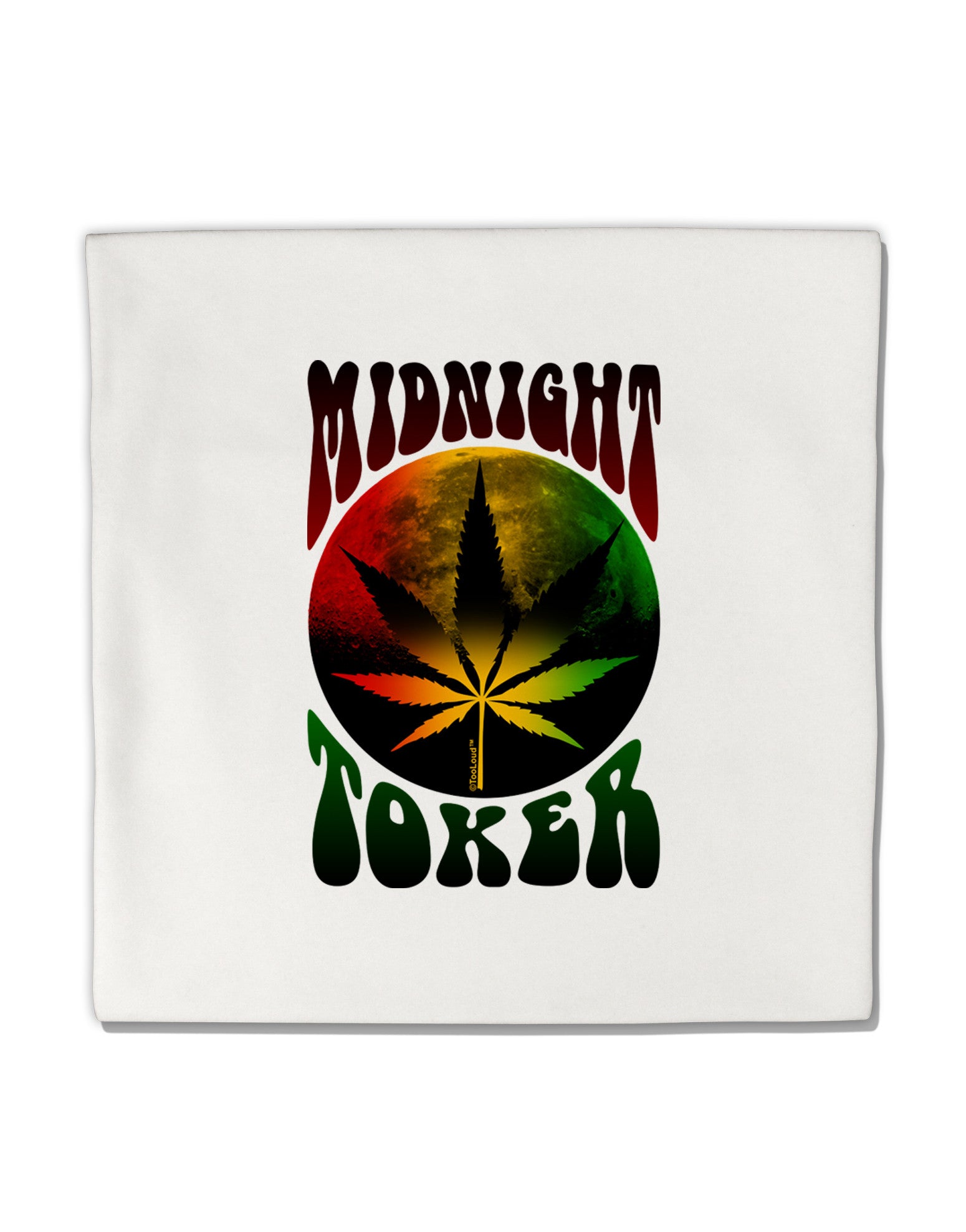 Midnight Toker Marijuana Micro Fleece 14"x14" Pillow Sham-Pillow Sham-TooLoud-White-Davson Sales