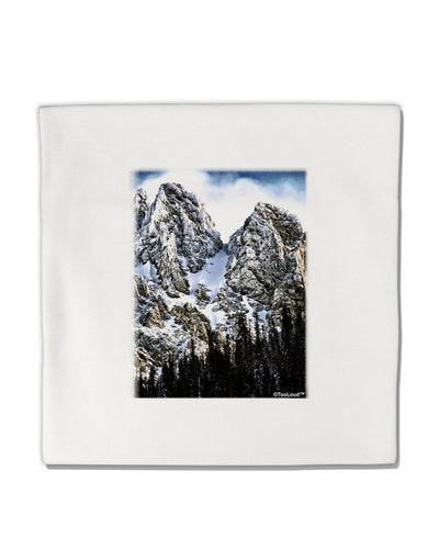 Mountain Landscape 2 Micro Fleece 14&#x22;x14&#x22; Pillow Sham-Pillow Sham-TooLoud-White-Davson Sales