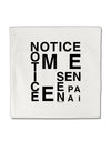 Notice Me Senpai Artistic Text Micro Fleece 14&#x22;x14&#x22; Pillow Sham-Pillow Sham-TooLoud-White-Davson Sales