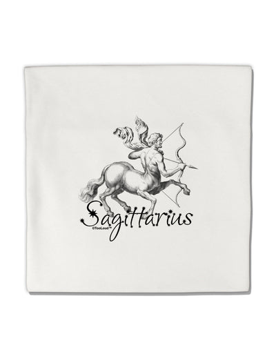 Sagittarius Illustration Micro Fleece 14&#x22;x14&#x22; Pillow Sham-Pillow Sham-TooLoud-White-Davson Sales