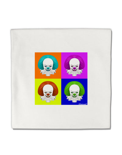 Clown Face Pop Art Micro Fleece 14&#x22;x14&#x22; Pillow Sham-Pillow Sham-TooLoud-White-Davson Sales