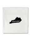 Kentucky - United States Shape Micro Fleece 14&#x22;x14&#x22; Pillow Sham-Pillow Sham-TooLoud-White-Davson Sales