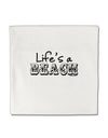 Lifes a Beach Micro Fleece 14&#x22;x14&#x22; Pillow Sham by TooLoud-Pillow Sham-TooLoud-White-Davson Sales