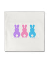 Three Easter Bunnies - Pastels Micro Fleece 14&#x22;x14&#x22; Pillow Sham by TooLoud-Pillow Sham-TooLoud-White-Davson Sales