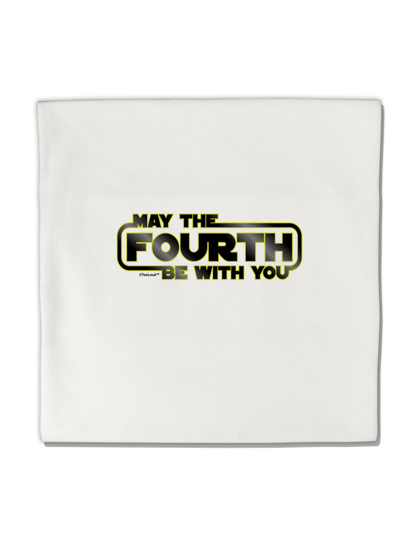 May The Fourth Be With You Micro Fleece 14"x14" Pillow Sham-Pillow Sham-TooLoud-White-Davson Sales