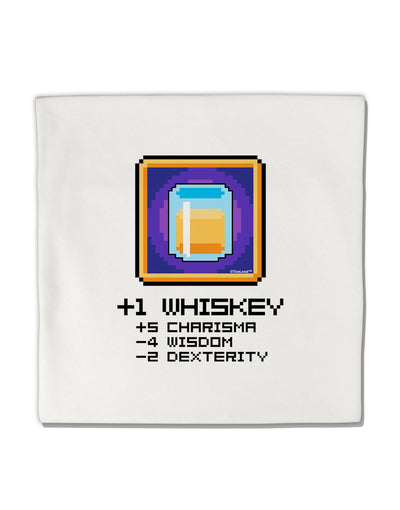 Pixel Whiskey Item Micro Fleece 14&#x22;x14&#x22; Pillow Sham-Pillow Sham-TooLoud-White-Davson Sales