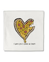 TooLoud I gave you a Pizza my Heart Micro Fleece 14 Inch x 14 Inch Pillow Sham-ThrowPillowCovers-TooLoud-Davson Sales