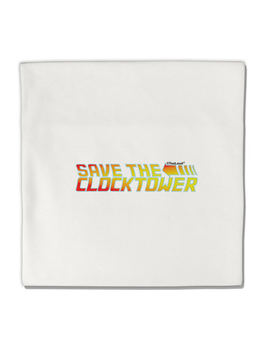 Save The Clock Tower Micro Fleece 14&#x22;x14&#x22; Pillow Sham by TooLoud-TooLoud-White-Davson Sales