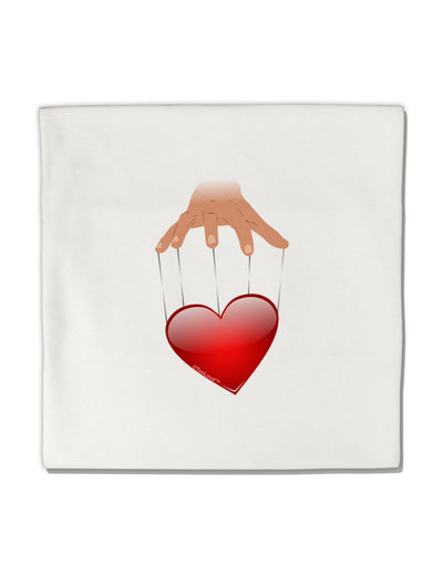 Heart on Puppet Strings Micro Fleece 14&#x22;x14&#x22; Pillow Sham-Pillow Sham-TooLoud-White-Davson Sales