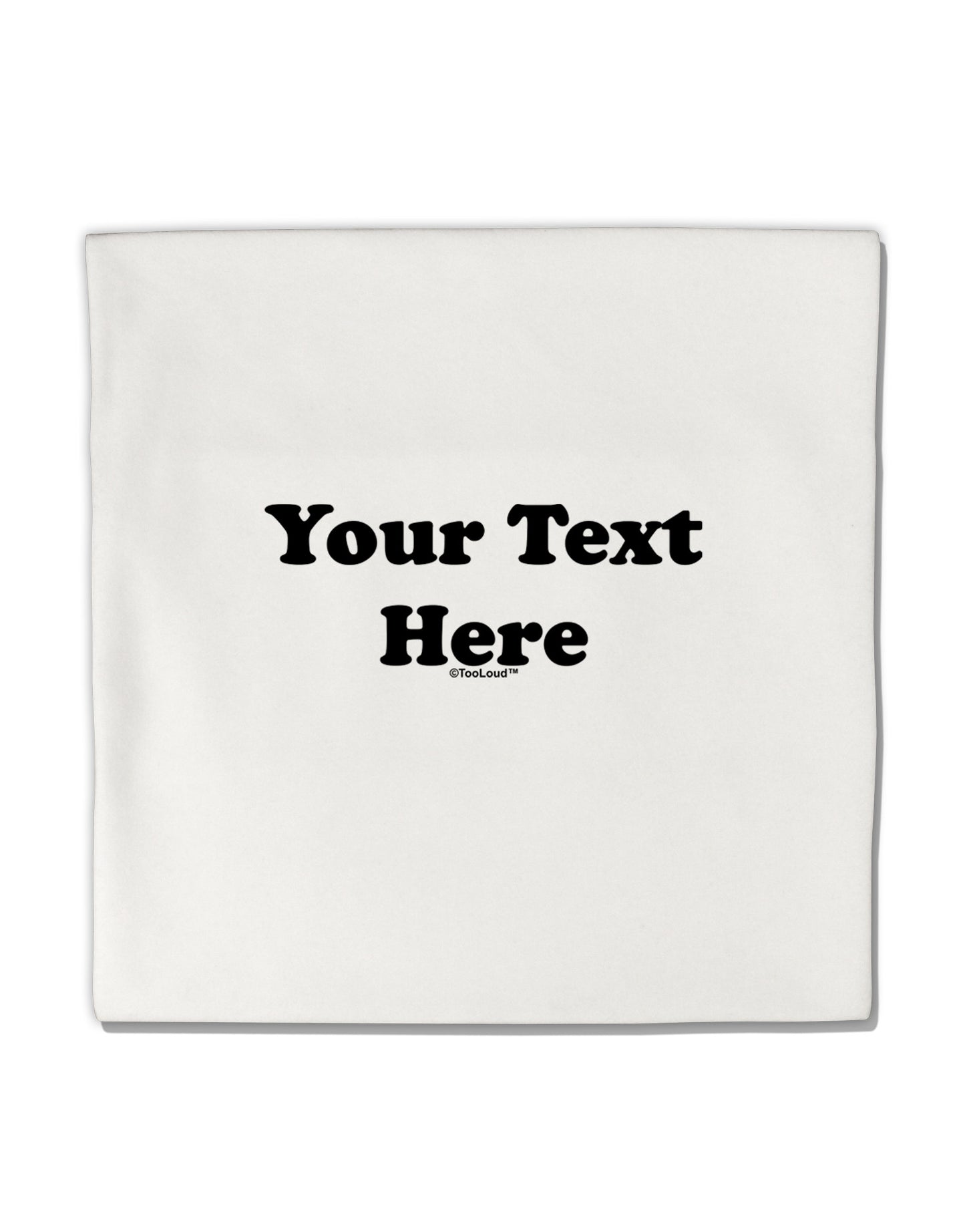 Enter Your Own Words Customized Text Micro Fleece 14&#x22;x14&#x22; Pillow Sham-Pillow Sham-TooLoud-White-Davson Sales