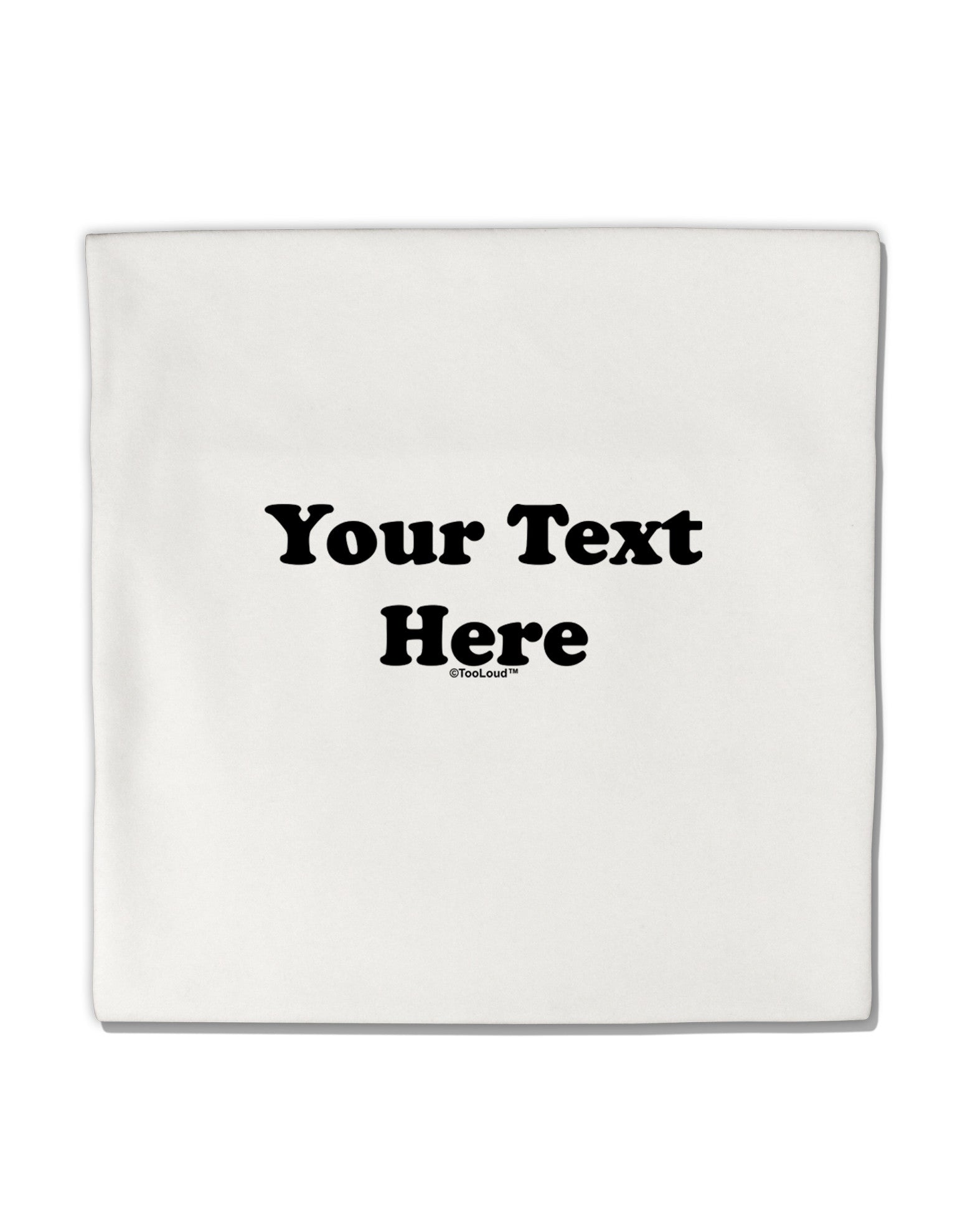 Enter Your Own Words Customized Text Micro Fleece 14&#x22;x14&#x22; Pillow Sham-Pillow Sham-TooLoud-White-Davson Sales