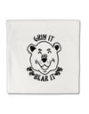 TooLoud Grin and bear it Micro Fleece 14 Inch x 14 Inch Pillow Sham-ThrowPillowCovers-TooLoud-Davson Sales