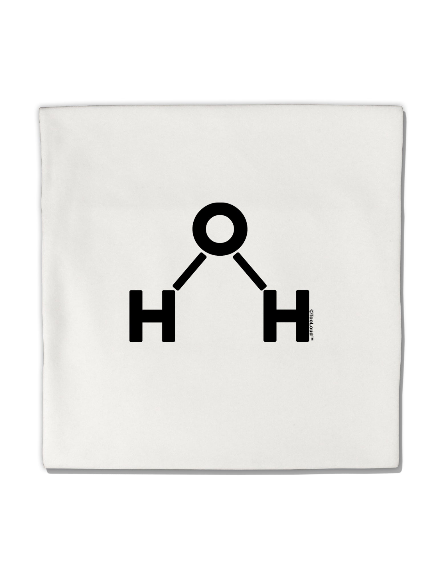 Water Molecule Text Micro Fleece 14&#x22;x14&#x22; Pillow Sham by TooLoud-Pillow Sham-TooLoud-White-Davson Sales