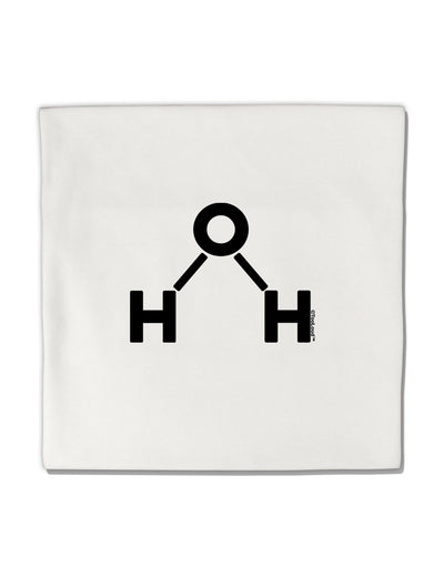 Water Molecule Text Micro Fleece 14&#x22;x14&#x22; Pillow Sham by TooLoud-Pillow Sham-TooLoud-White-Davson Sales