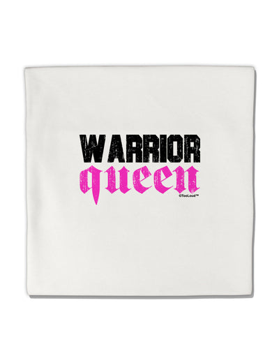 TooLoud Warrior Queen Pink Script Micro Fleece 14&#x22;x14&#x22; Pillow Sham-Pillow Sham-TooLoud-White-Davson Sales