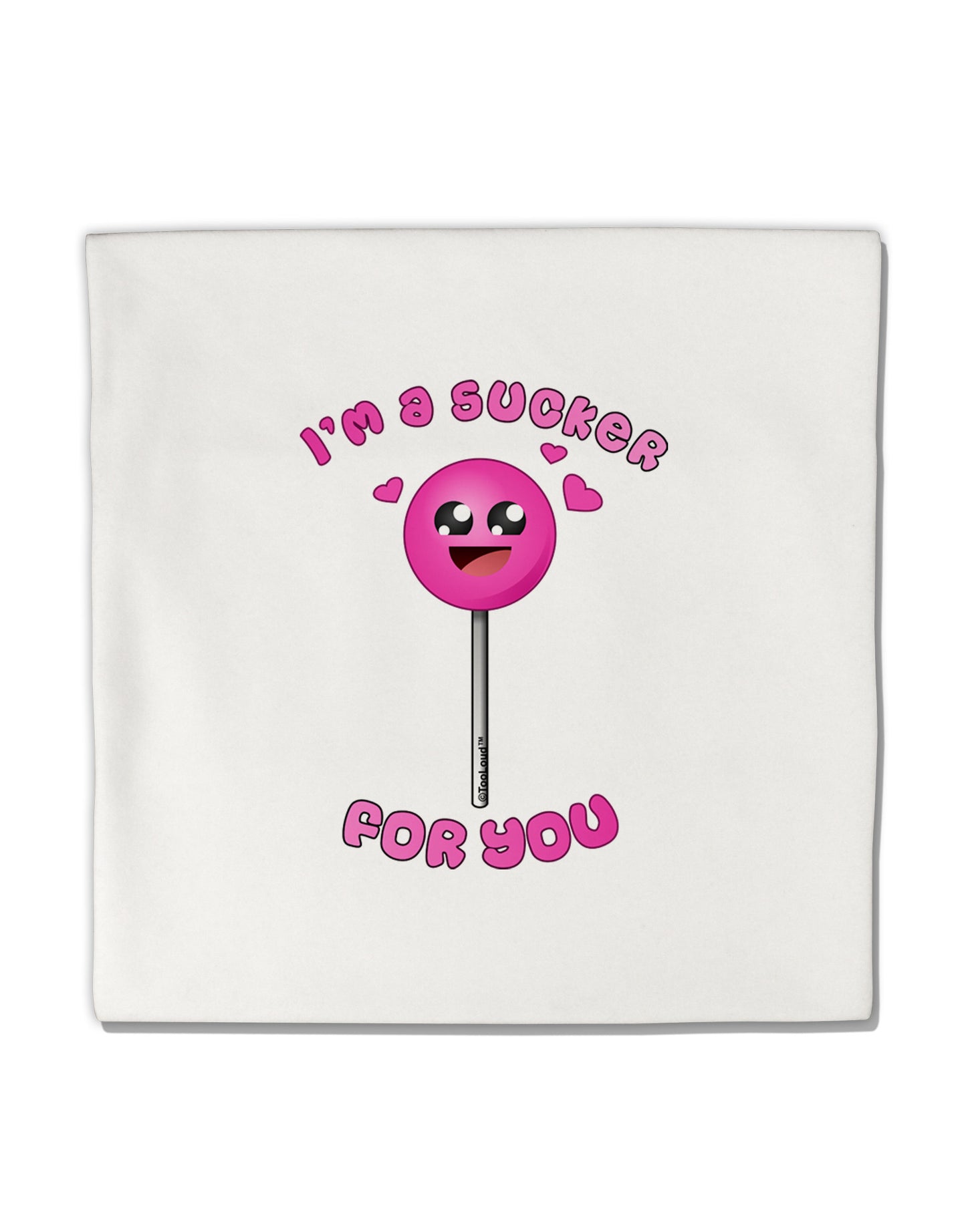 Sucker For You Micro Fleece 14"x14" Pillow Sham-Pillow Sham-TooLoud-White-Davson Sales