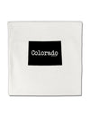 Colorado - United States Shape Micro Fleece 14&#x22;x14&#x22; Pillow Sham-Pillow Sham-TooLoud-White-Davson Sales