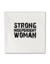 Strong Independent Woman Micro Fleece 14&#x22;x14&#x22; Pillow Sham-Pillow Sham-TooLoud-White-Davson Sales